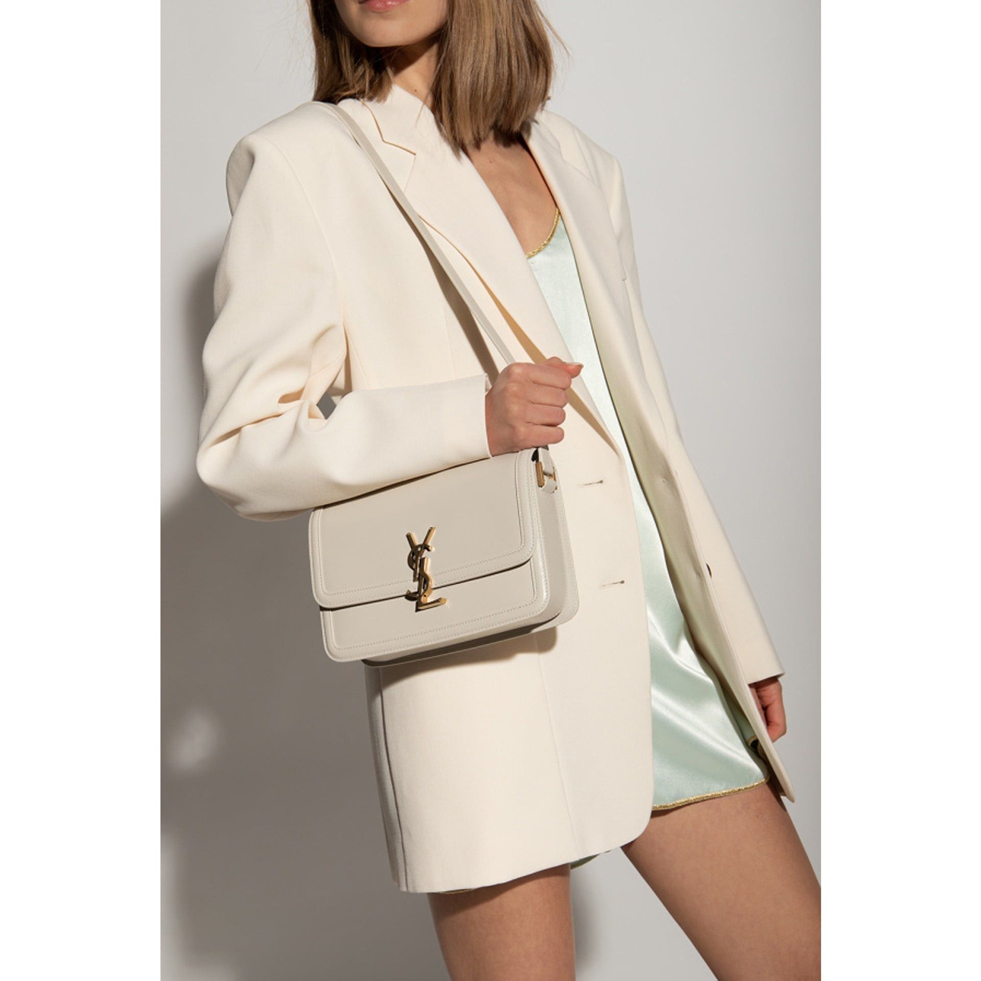 Saint Laurent Paris Saint Laurent Solferino Medium Shoulder Bag Size ONE SIZE - 5 Thumbnail