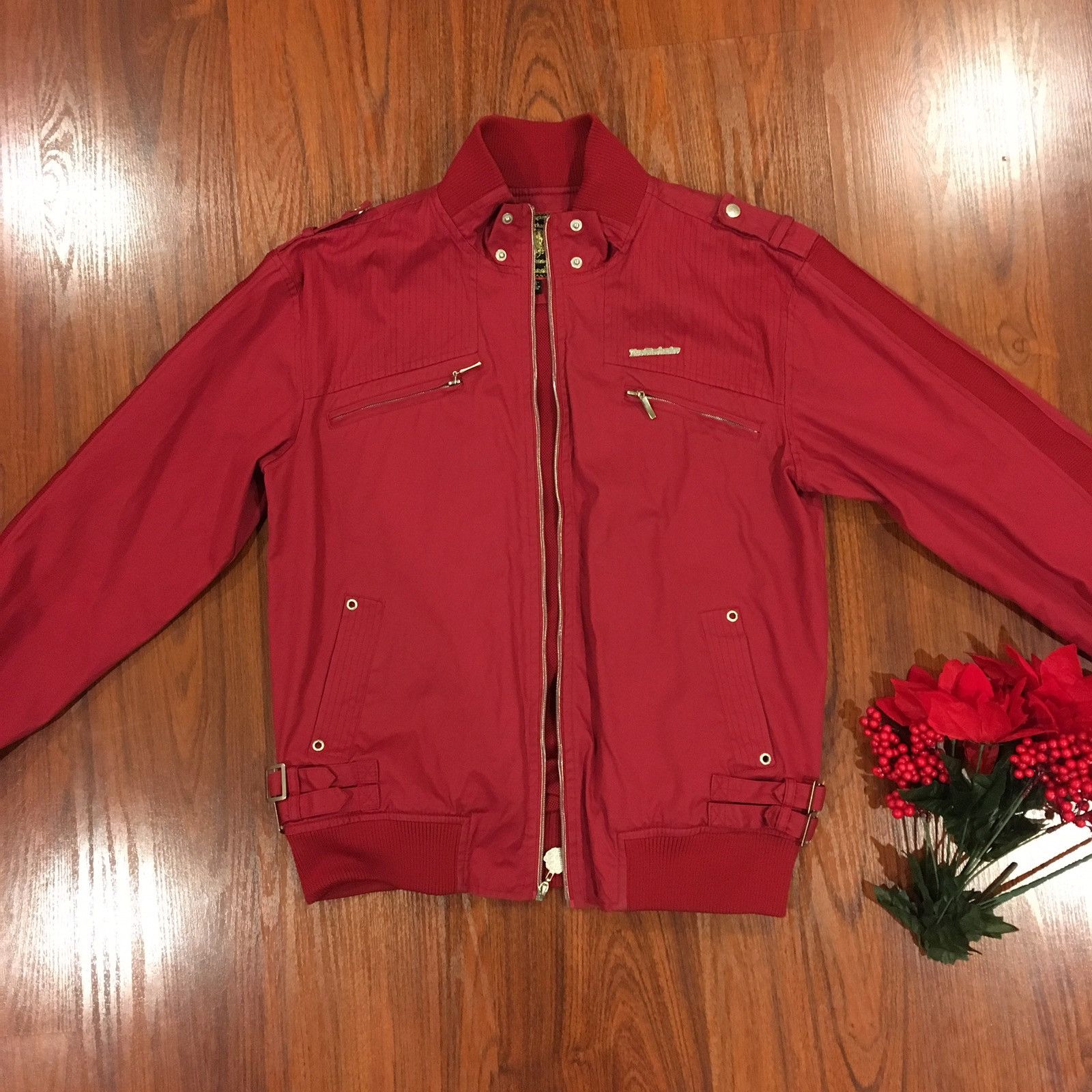 Vintage Live Mechanics shops Bomber Style Jacket