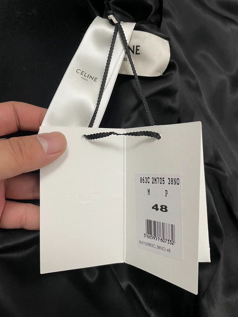 Celine Celine Double-Breasted Wool Coat with Zebra Print Size US L / EU 52-54 / 3 - 4 Thumbnail
