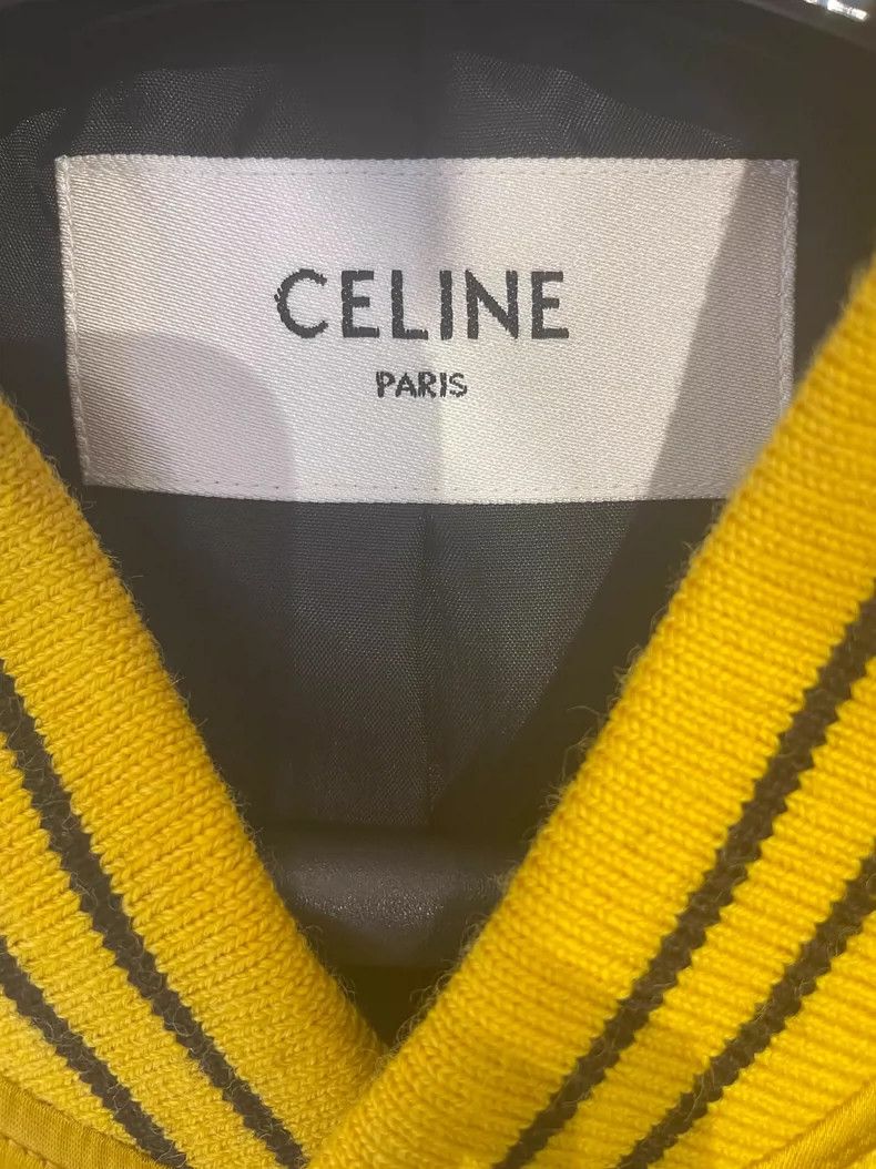 Celine Celine Black and Yellow Silk Jacket Size US L / EU 52-54 / 3 - 4 Thumbnail