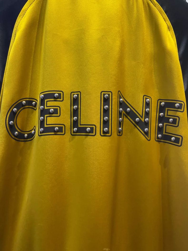 Celine Celine Black and Yellow Silk Jacket Size US L / EU 52-54 / 3 - 3 Thumbnail