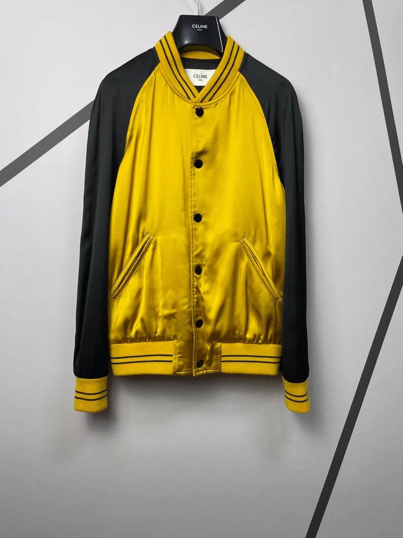 Celine Celine Black and Yellow Silk Jacket Size US L / EU 52-54 / 3 - 2 Thumbnail