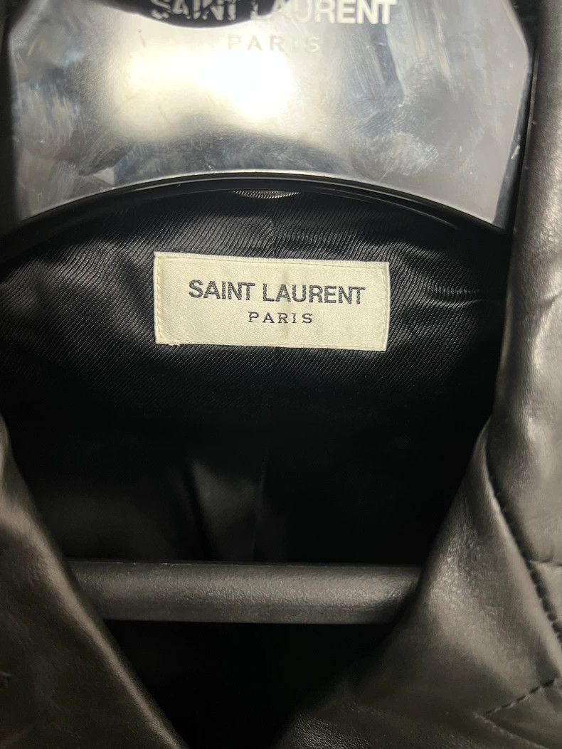 Saint Laurent Paris Saint Laurent Leopard Print Leather Jacket Size US L / EU 52-54 / 3 - 3 Thumbnail