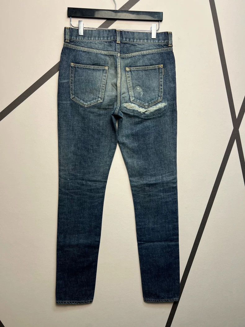 Saint Laurent Paris Saint Laurent Deep Blue Denim Pants Size 31 Size US 31 - 2 Thumbnail