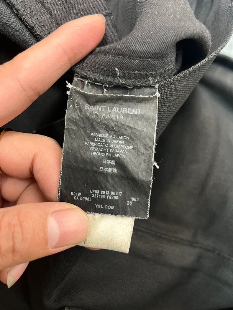 Saint Laurent Paris Saint Laurent Black Denim Pants Size 32 Size US 32 / EU 48 - 4 Thumbnail