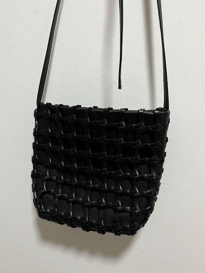 Ann Demeulemeester Ann Demeulemeester Woven Shoulder Bag Black Size ONE SIZE - 2 Thumbnail