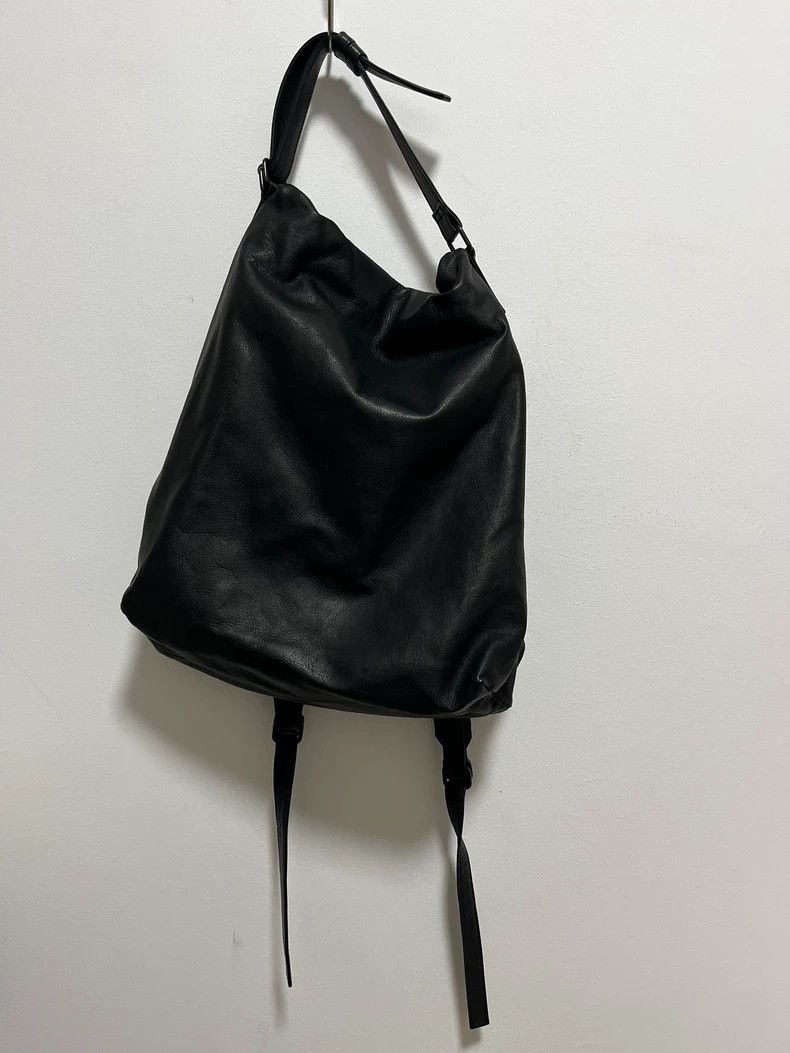 Yohji Yamamoto Yohji Yamamoto Black Backpack Handbag Size ONE SIZE - 5 Thumbnail