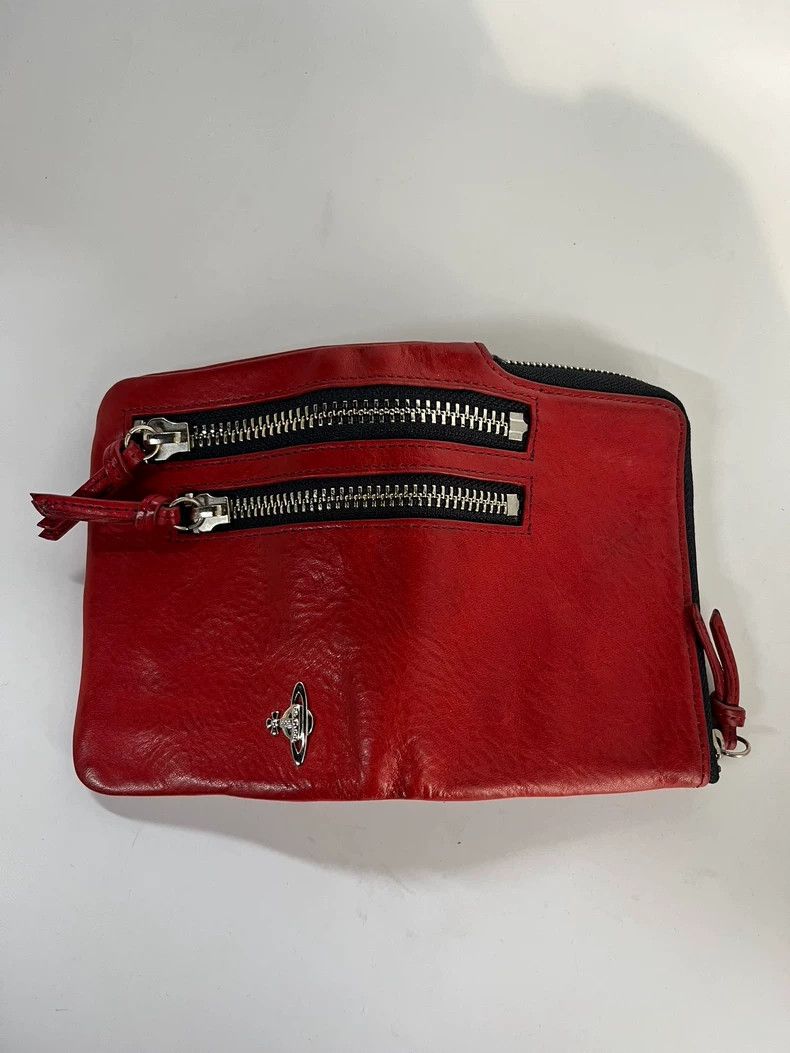 Vivienne Westwood Vivienne Westwood Red Zipper Wallet Size ONE SIZE - 3 Thumbnail