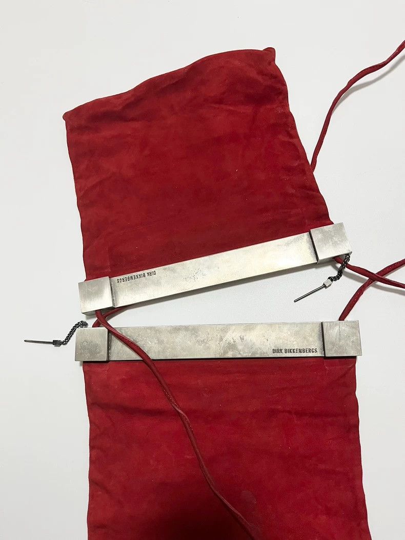 Dirk Bikkembergs Dirk Bikkembergs Red Metal-Studded Shoulder Bag Size ONE SIZE - 6 Thumbnail