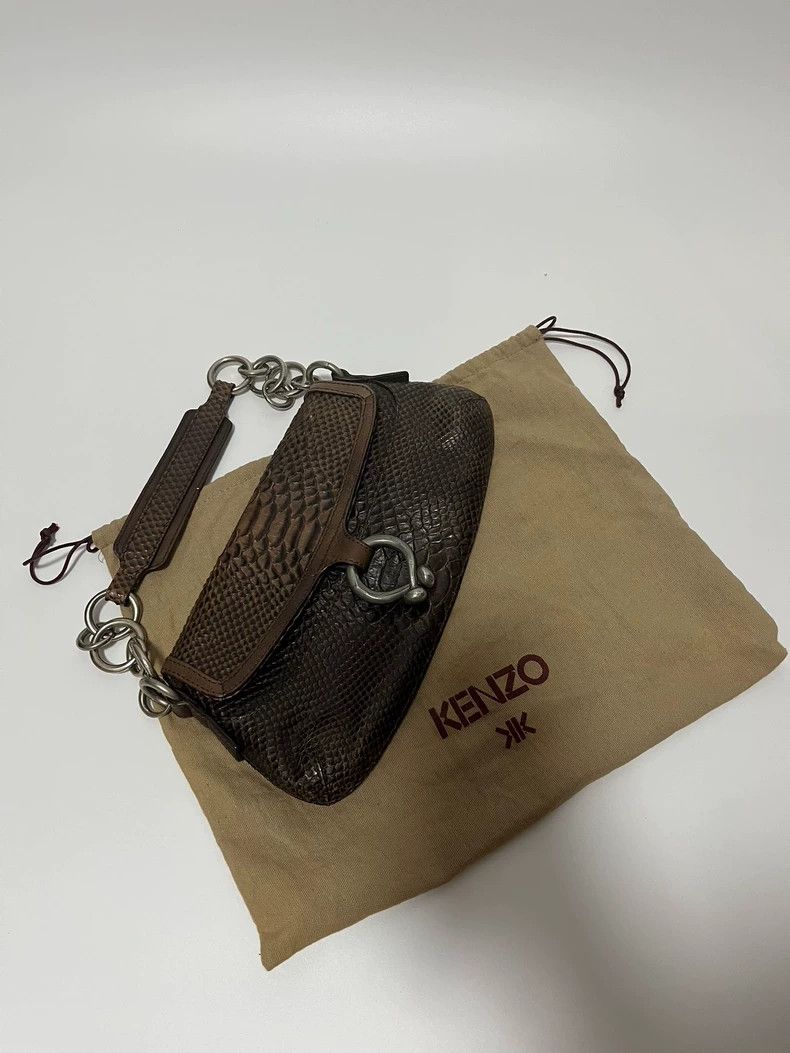 Kenzo Kenzo Python Skin Handbag with Storage Bag Size ONE SIZE - 6 Thumbnail