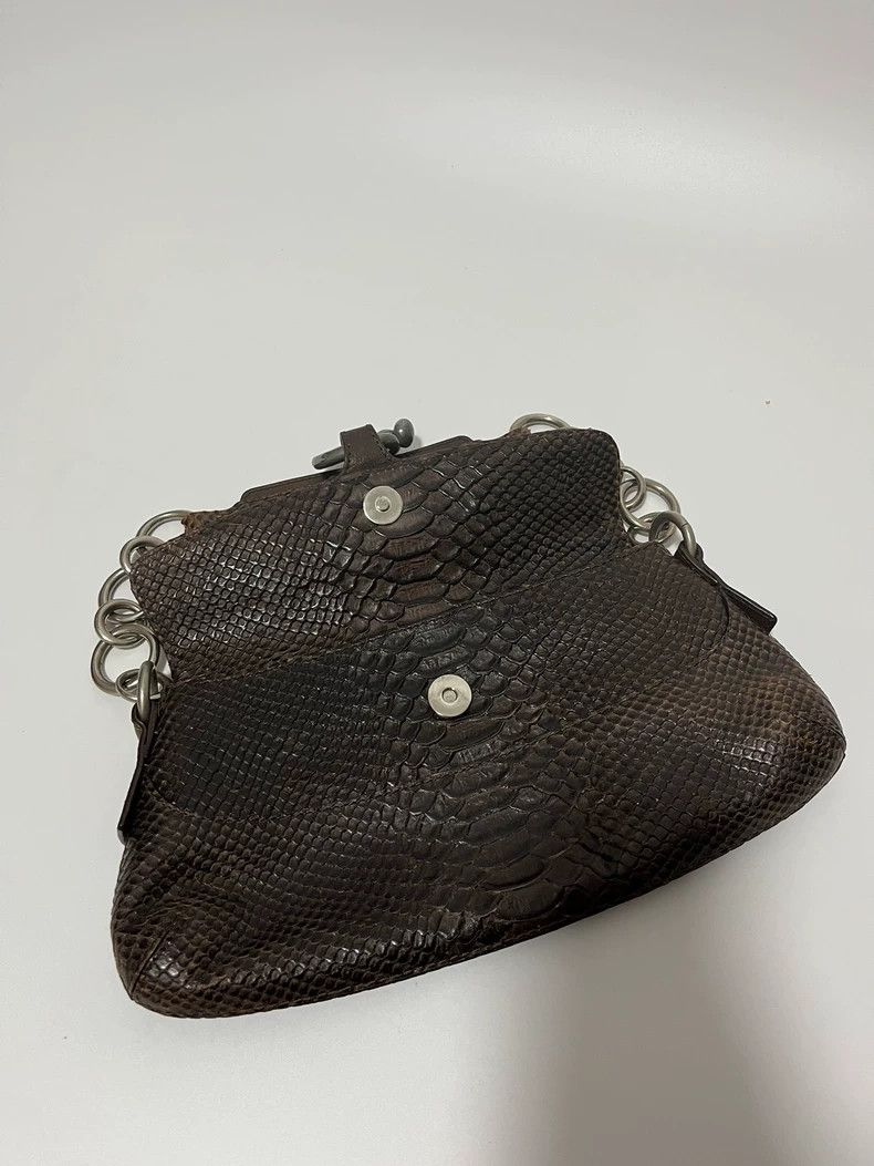 Kenzo Kenzo Python Skin Handbag with Storage Bag Size ONE SIZE - 4 Thumbnail