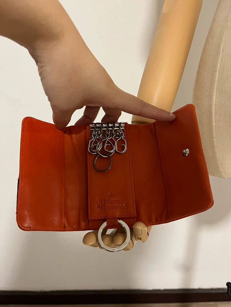 Vivienne Westwood Vivienne Westwood Orange Key Pouch Size ONE SIZE - 3 Thumbnail