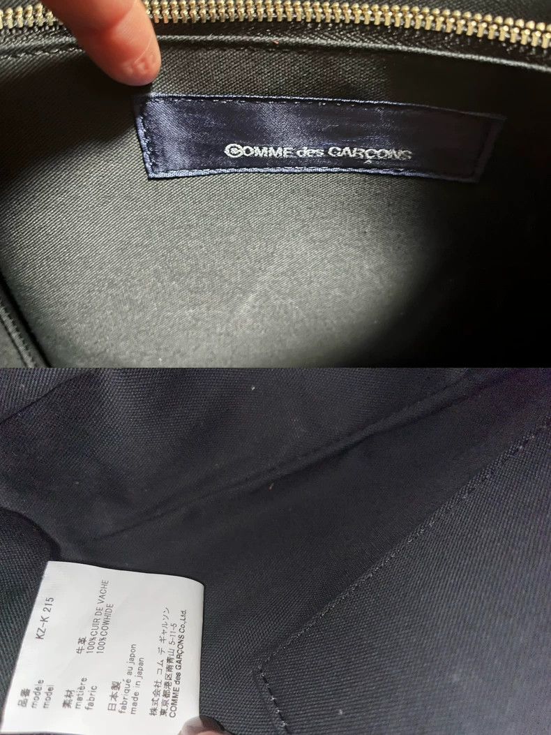 Comme des Garcons Comme des Garçons Black Leather Handbag Size ONE SIZE - 9 Thumbnail