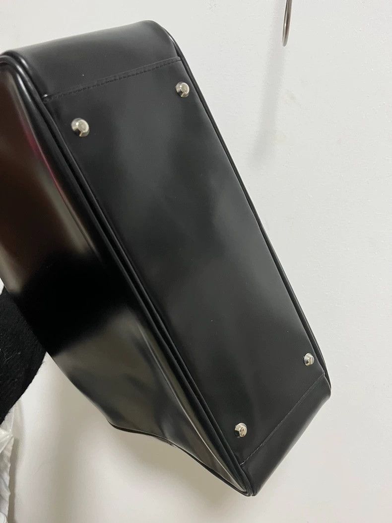Comme des Garcons Comme des Garçons Black Leather Handbag Size ONE SIZE - 5 Thumbnail