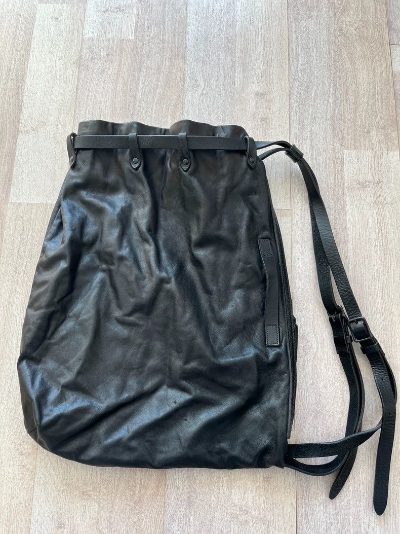 Yohji Yamamoto Yohji Yamamoto Leather Drawstring Handbag Size ONE SIZE - 8 Thumbnail