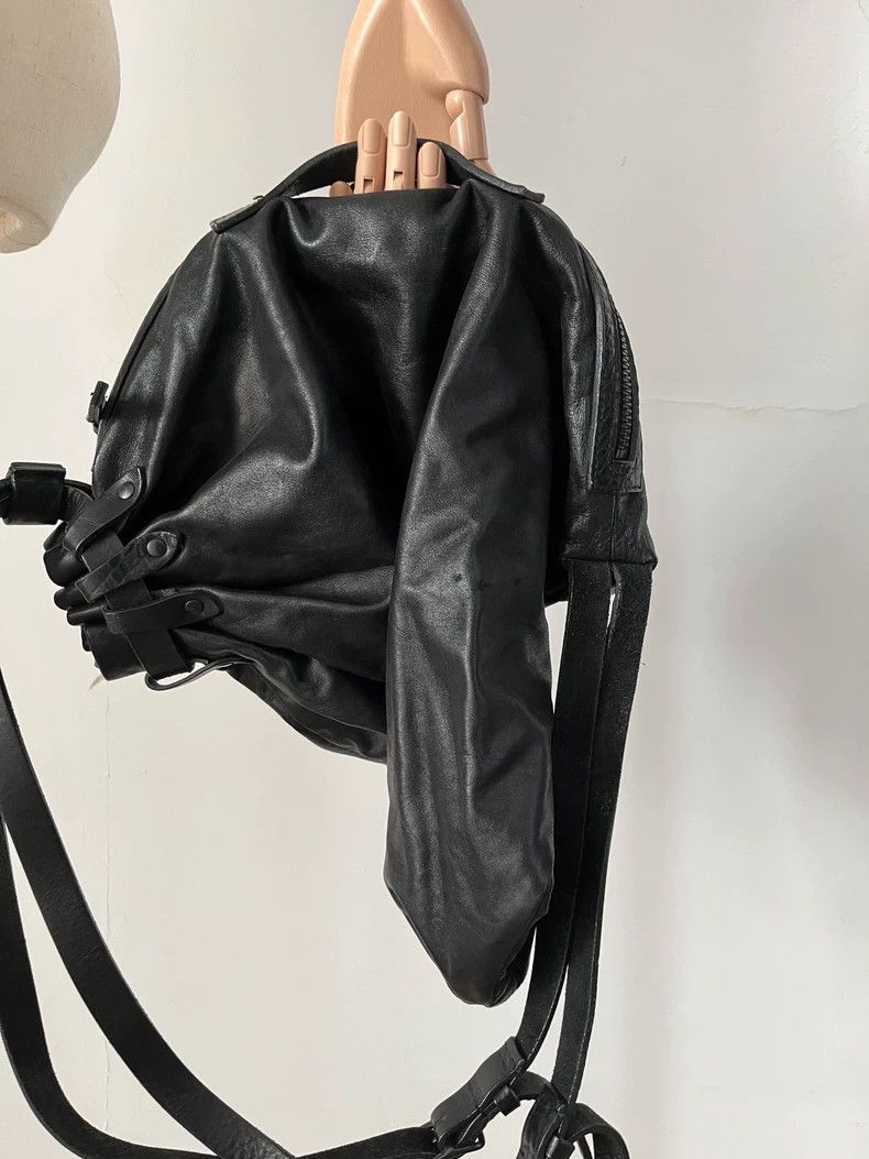 Yohji Yamamoto Yohji Yamamoto Leather Drawstring Handbag Size ONE SIZE - 4 Thumbnail