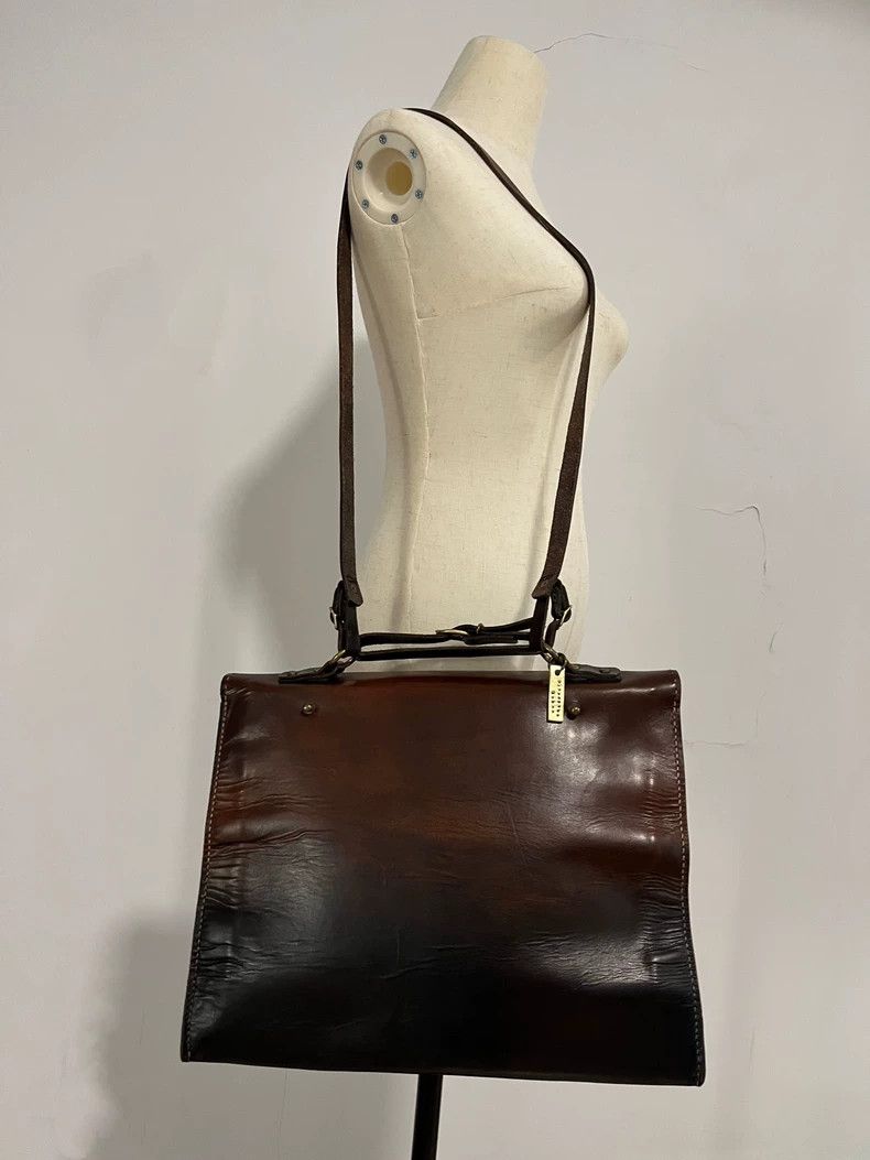 Loewe Handmade Leather Briefcase with Unique Color Gradation Size ONE SIZE - 5 Thumbnail