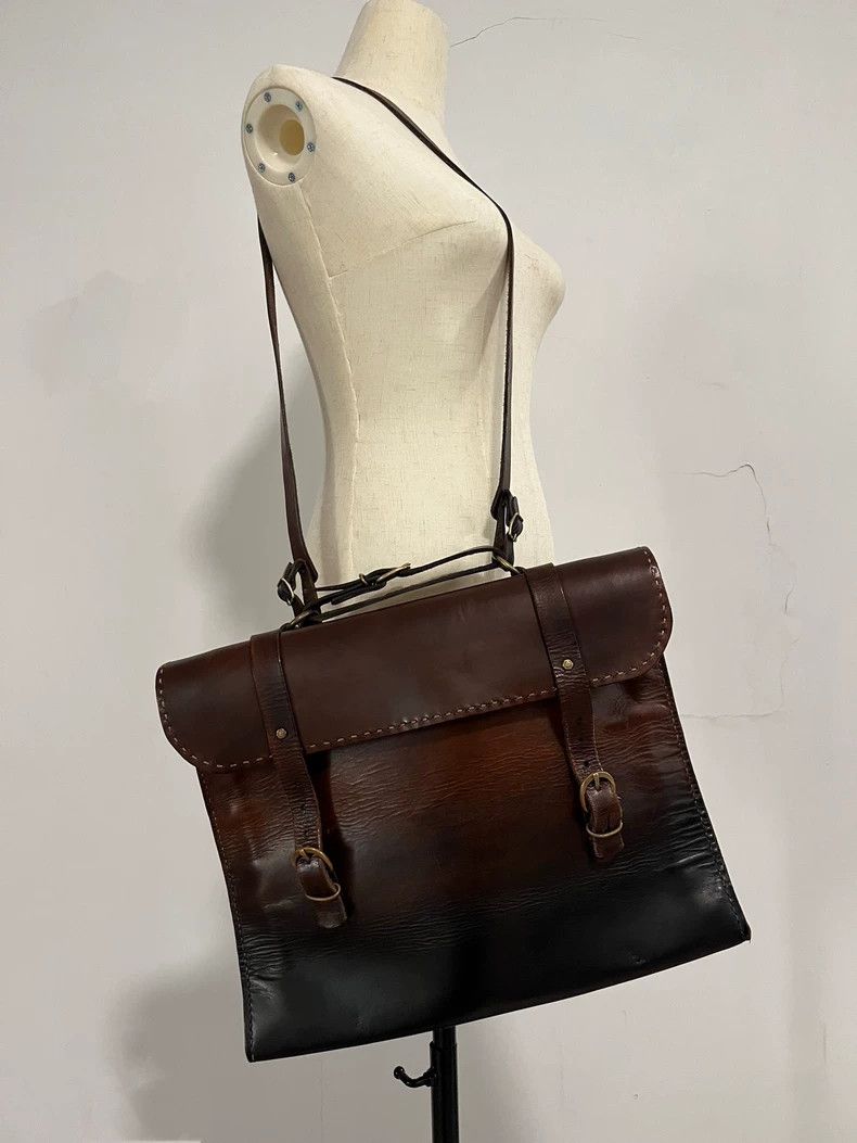 Loewe Handmade Leather Briefcase with Unique Color Gradation Size ONE SIZE - 4 Thumbnail