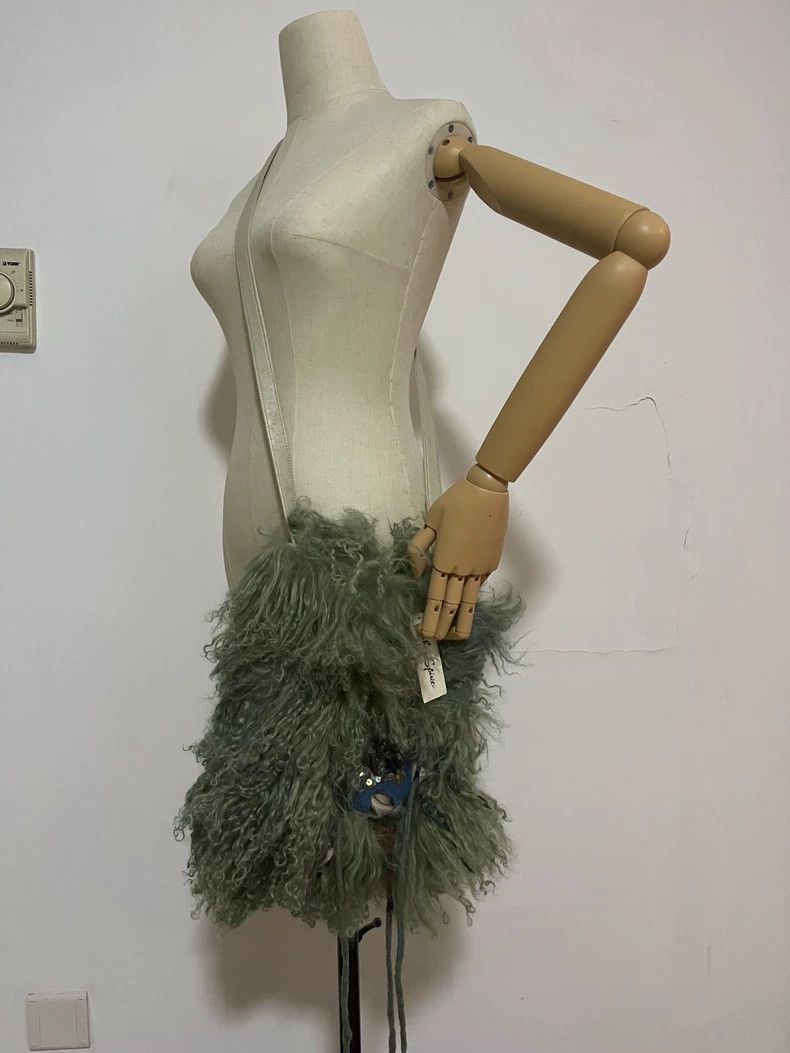 Maison Margiela Faux Fur Fringe Crossbody Bag Size ONE SIZE - 9 Thumbnail