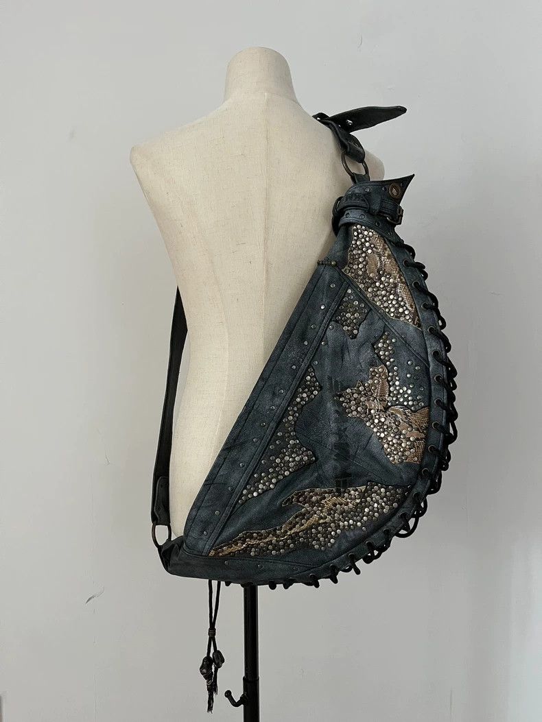 KMRii Studded Snake Skin Crossbody Bag Size ONE SIZE - 2 Thumbnail