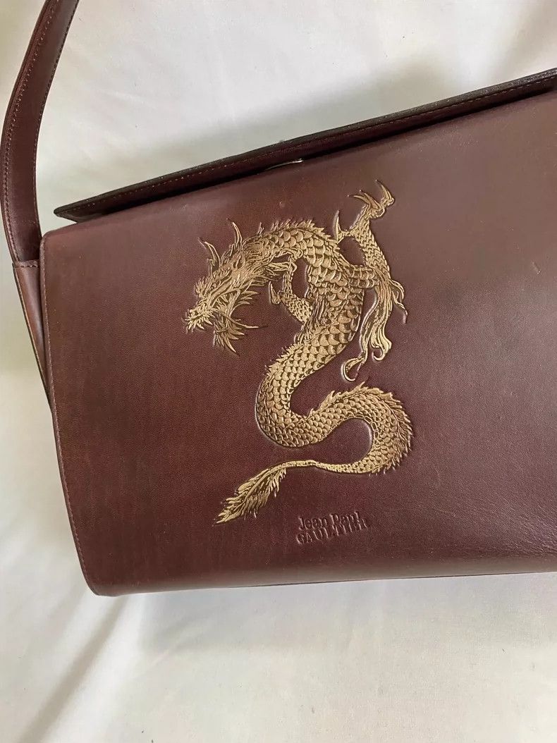 Jean Paul Gaultier Jean Paul Gaultier Dragon Pattern Shoulder Bag Size ONE SIZE - 2 Thumbnail