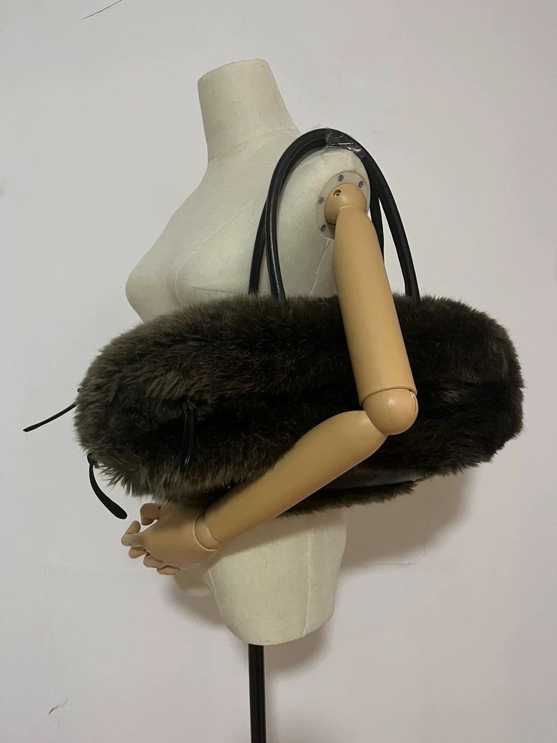 Yohji Yamamoto Yohji Yamamoto Fur Handbag Shoulder Bag Size ONE SIZE - 4 Thumbnail