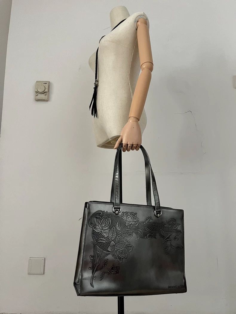 Jean Paul Gaultierハンドバッグ ボストンバッグ シルバー Leather Handbag Jean Paul Gaultier Silver Bag Jean Paul Gaultier