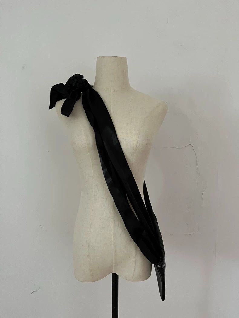 Junya Watanabe Junya Watanabe Ribbon Sling Bag Black Size ONE SIZE - 4 Thumbnail