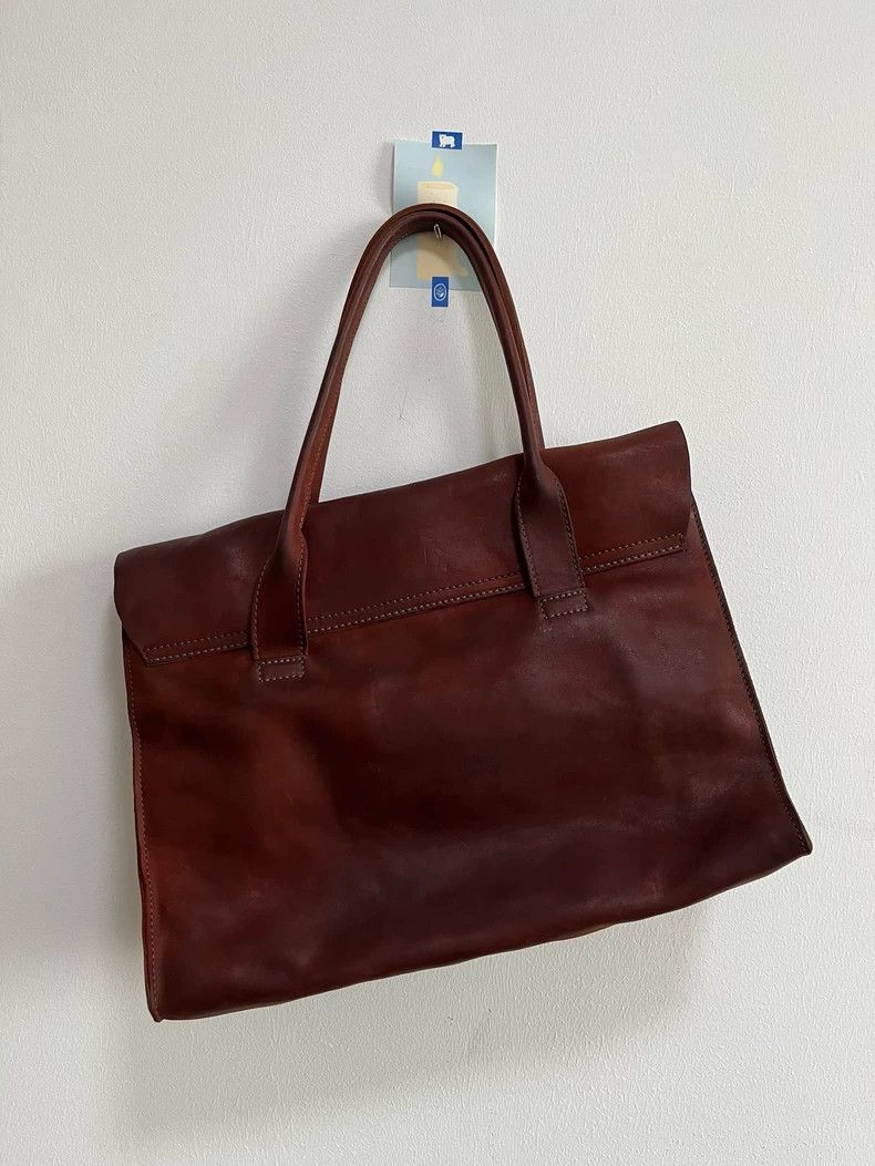 Loewe Tagliovivo Rust Red Leather Handbag Size ONE SIZE - 3 Thumbnail