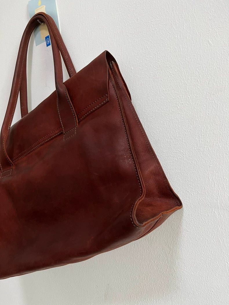 Loewe Tagliovivo Rust Red Leather Handbag Size ONE SIZE - 4 Thumbnail