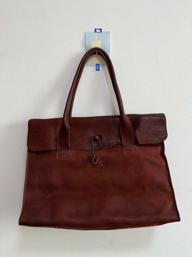 Loewe Tagliovivo Rust Red Leather Handbag Size ONE SIZE - 2 Thumbnail