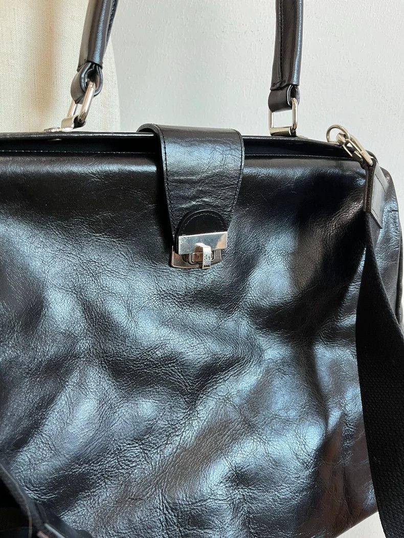 Yohji Yamamoto Yohji Yamamoto Y's Doctor Bag Leather Handbag Size ONE SIZE - 3 Thumbnail