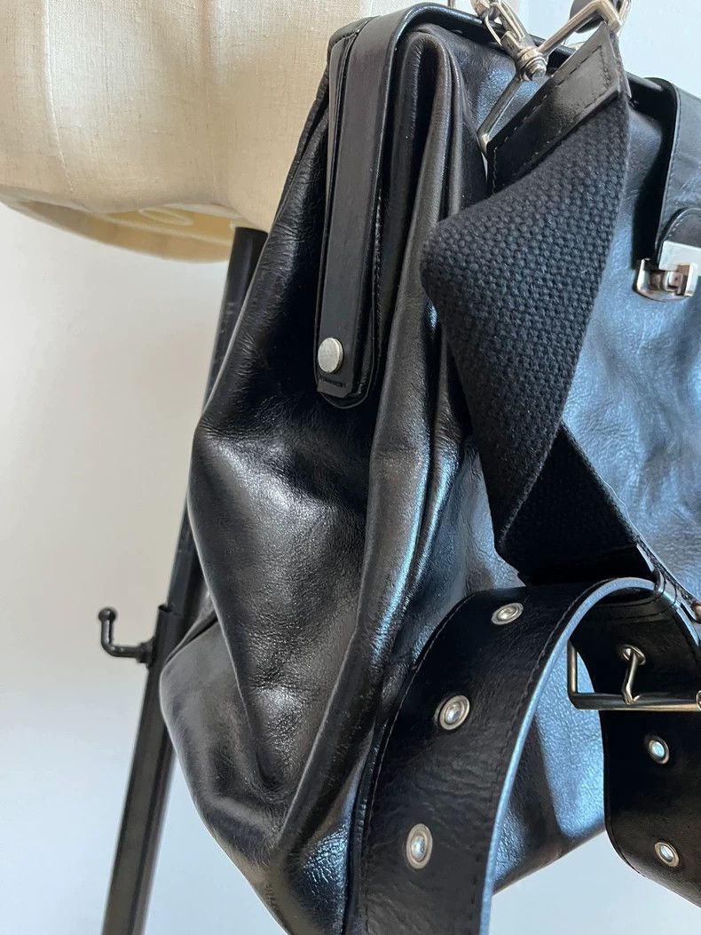 Yohji Yamamoto Yohji Yamamoto Y's Doctor Bag Leather Handbag Size ONE SIZE - 4 Thumbnail