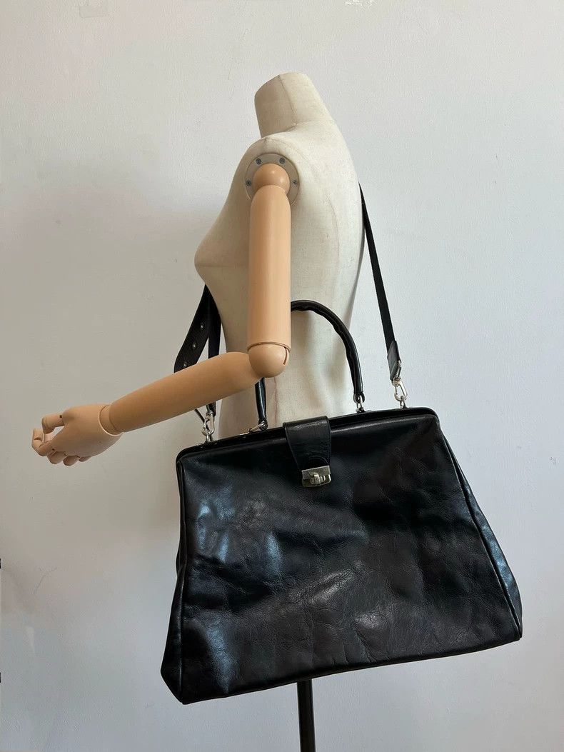 Yohji Yamamoto Yohji Yamamoto Y's Doctor Bag Leather Handbag Size ONE SIZE - 2 Thumbnail
