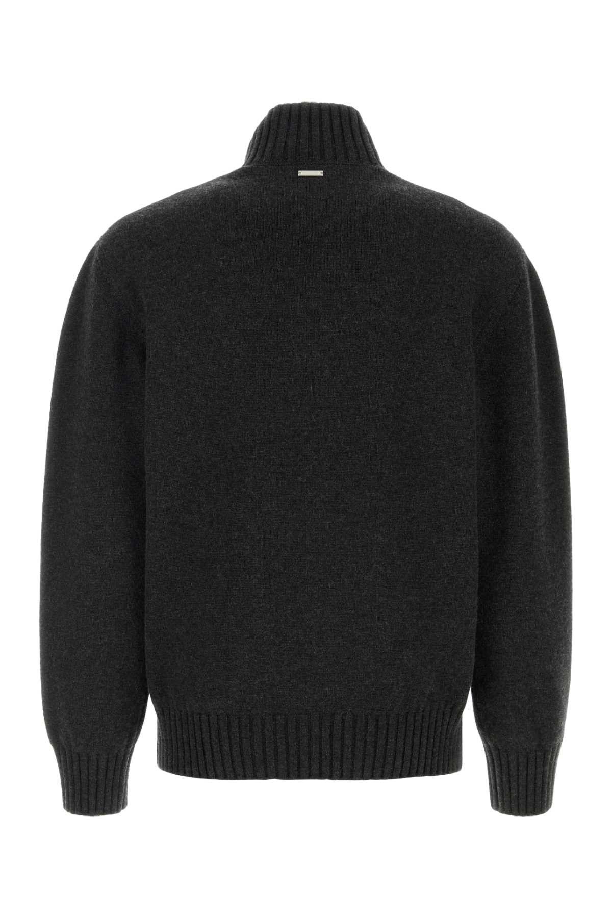 Salvatore Ferragamo Slate Cashmere Blend Sweater Size US L / EU 52-54 / 3 - 2 Thumbnail