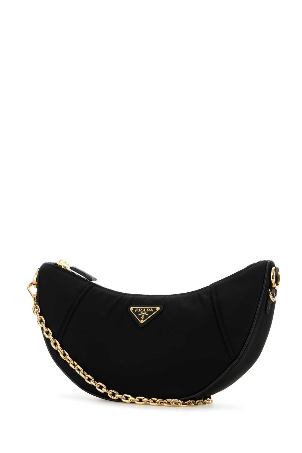 Prada Black Re-Nylon Prada Demi-Lune Shoulder Bag Size ONE SIZE - 2 Thumbnail