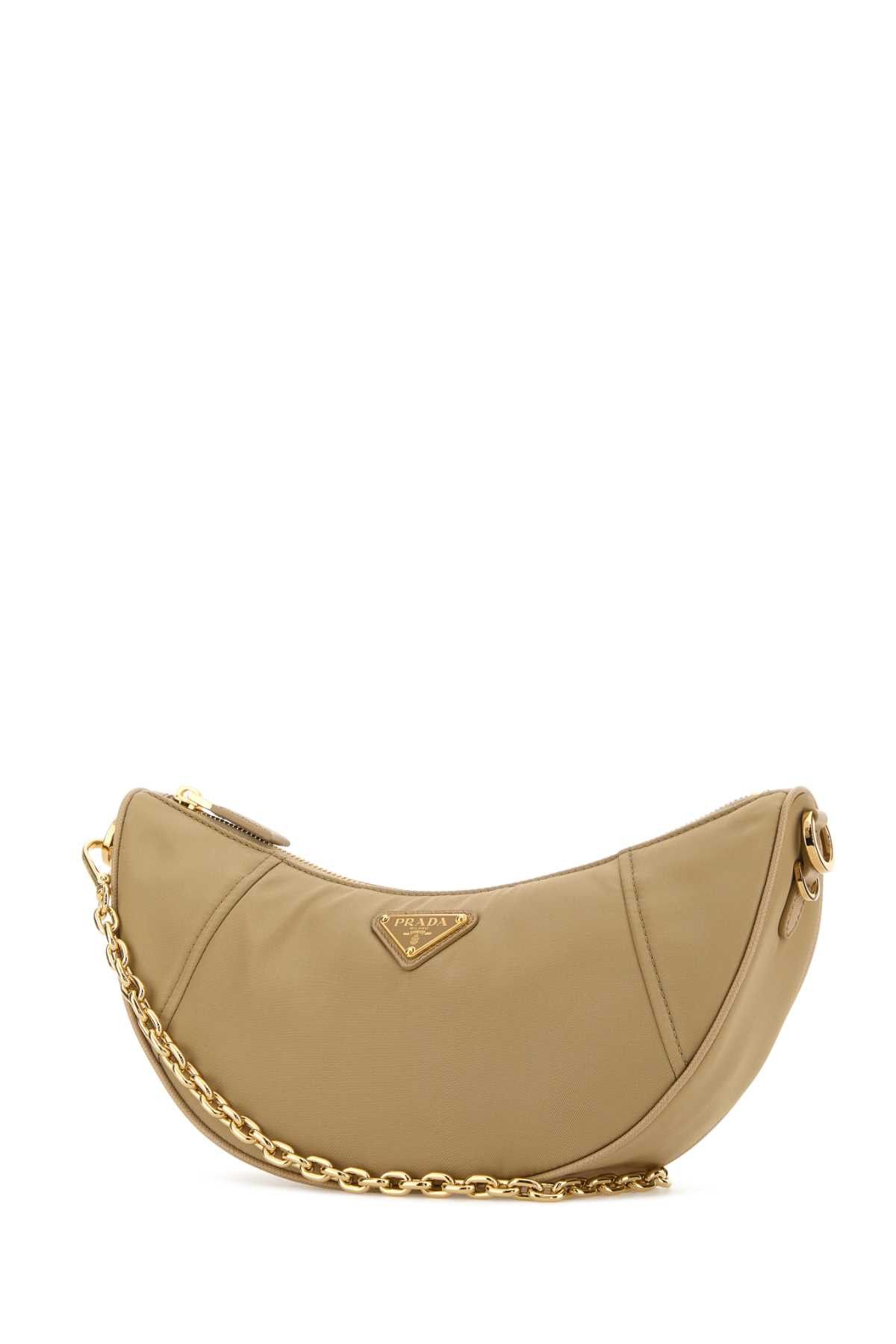 Prada Beige Re-Nylon Prada Demi-Lune Shoulder Bag Size ONE SIZE - 2 Thumbnail