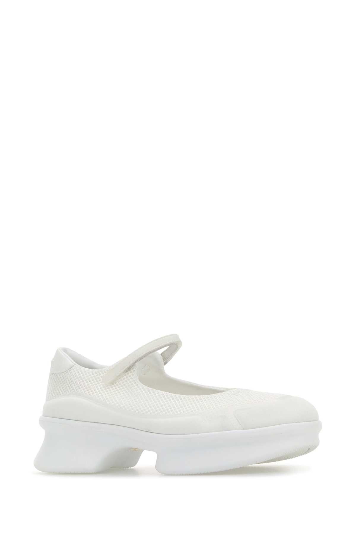Prada White Mesh Ballerinas Size US 9 / IT 39 - 2 Thumbnail
