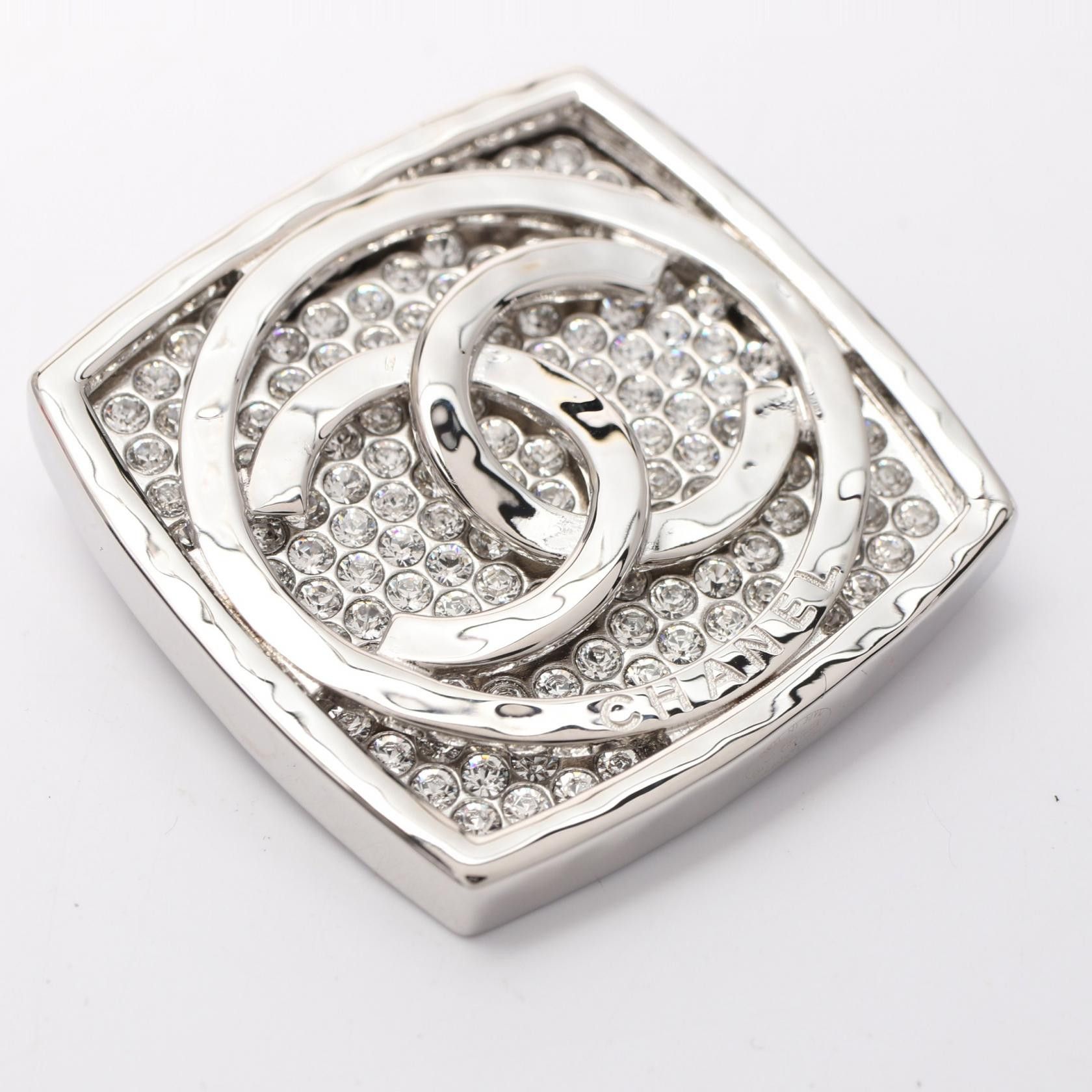 Chanel Chanel Chanel Coco Mark Square Brooch Brooch Metal Brooch ABB821 Size ONE SIZE - 4 Thumbnail