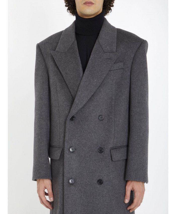 Saint Laurent Paris oversized coat in wool Size US XXL / EU 58 / 5 - 4 Thumbnail
