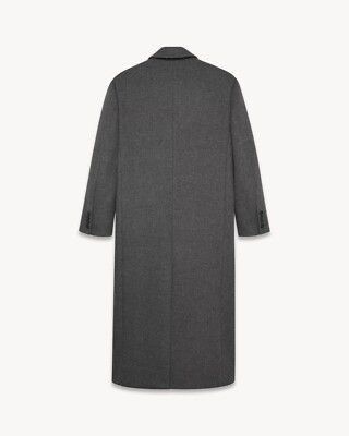 Saint Laurent Paris oversized coat in wool grey Size US S / EU 44-46 / 1 - 2 Thumbnail