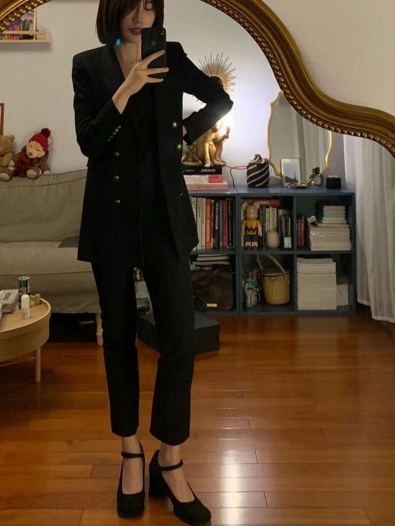 Saint Laurent Paris Saint Laurent Black Suit Jacket by Hedi Slimane Size US M / EU 48-50 / 2 - 7 Thumbnail