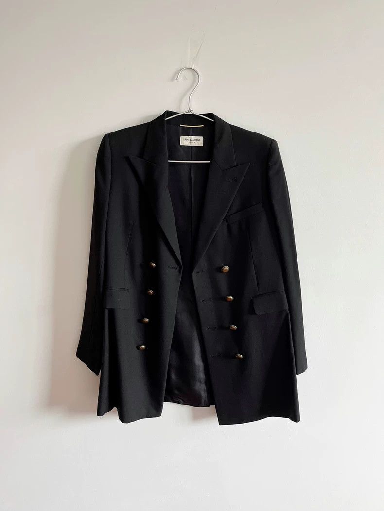 Saint Laurent Paris Saint Laurent Black Suit Jacket by Hedi Slimane Size US M / EU 48-50 / 2 - 3 Thumbnail