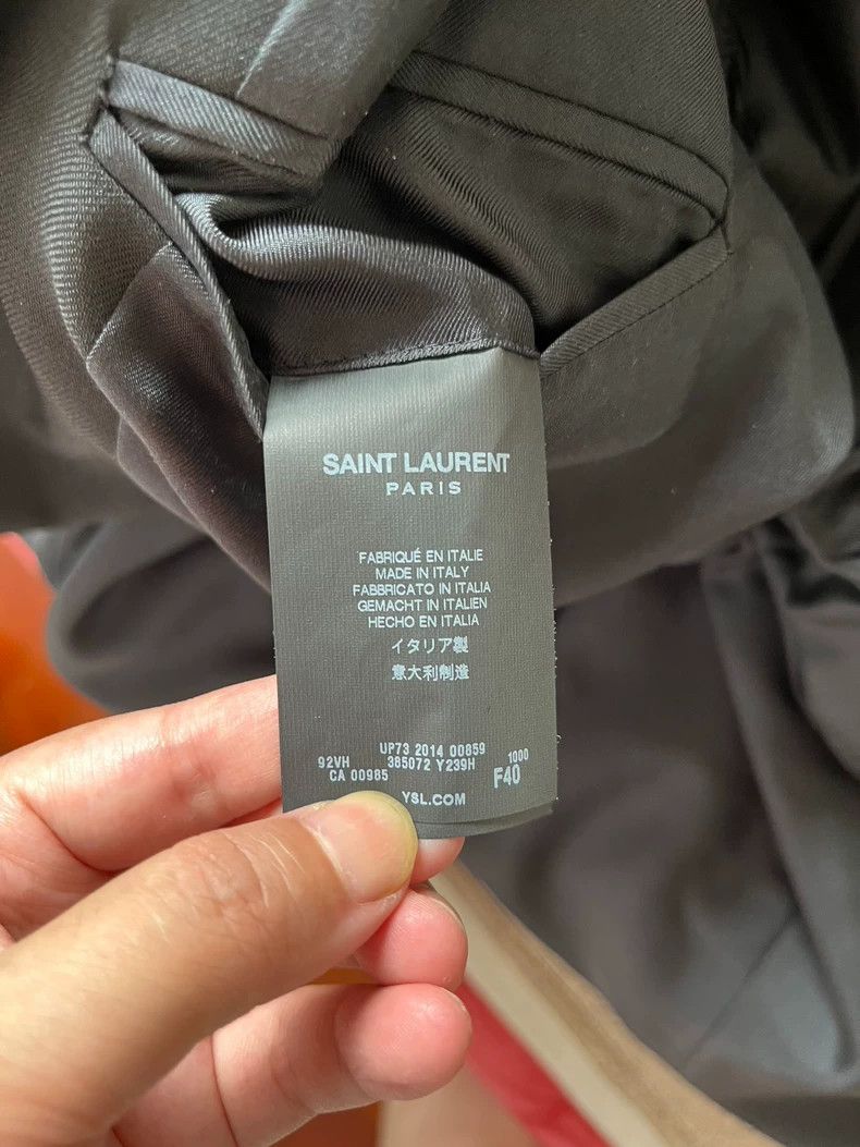 Saint Laurent Paris Saint Laurent Black Suit Jacket by Hedi Slimane Size US M / EU 48-50 / 2 - 5 Thumbnail