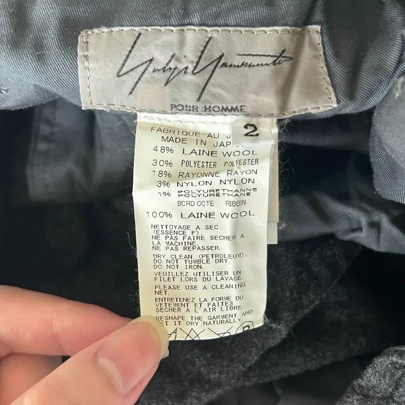 Yohji Yamamoto Yohji Yamamoto Drawstring Wool Pants Size US 26 / EU 42 - 5 Thumbnail