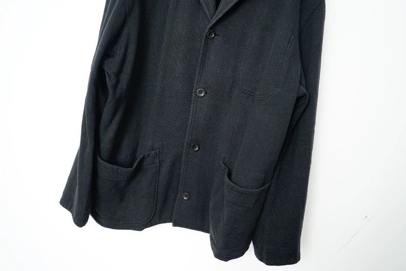 Yohji Yamamoto Loose Draped Black Jacket for Men Size US M / EU 48-50 / 2 - 4 Thumbnail