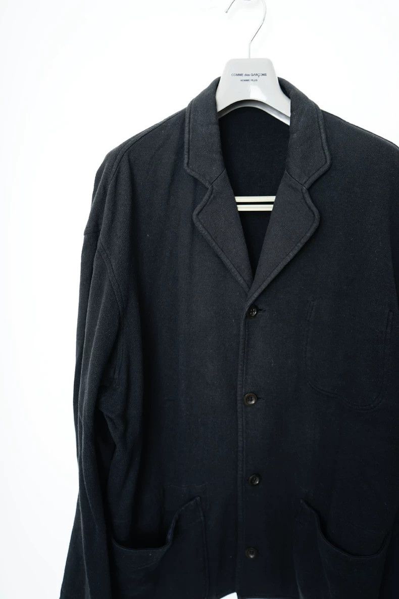 Yohji Yamamoto Loose Draped Black Jacket for Men Size US M / EU 48-50 / 2 - 5 Thumbnail