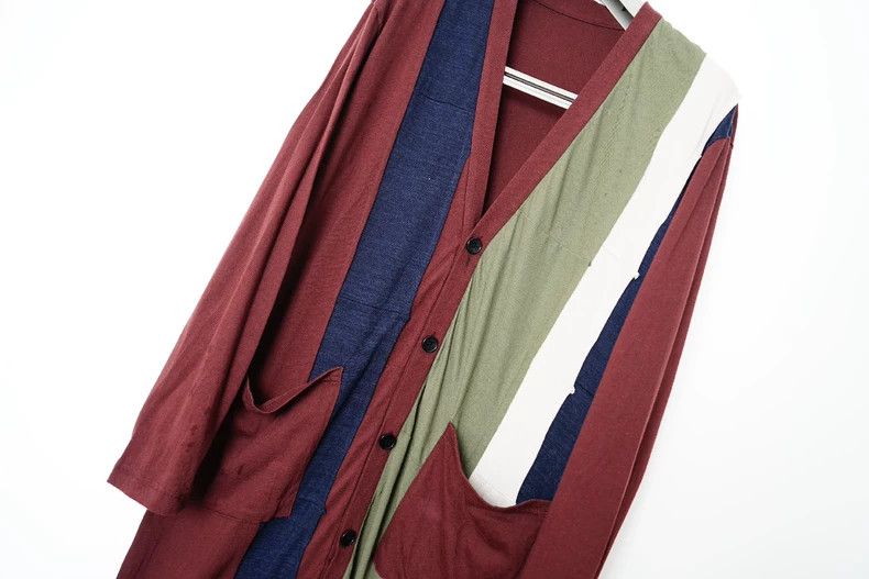 Yohji Yamamoto Yohji Yamamoto Color Blocked Cardigan Shirt Size US M / EU 48-50 / 2 - 3 Thumbnail