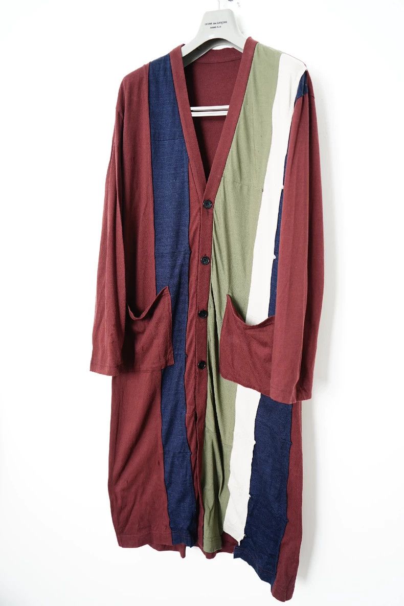 Yohji Yamamoto Yohji Yamamoto Color Blocked Cardigan Shirt Size US M / EU 48-50 / 2 - 2 Thumbnail