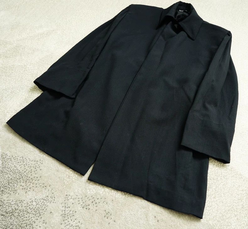 Yohji Yamamoto Yohji Yamamoto Wool Cape Long Coat Size US S / EU 44-46 / 1 - 3 Thumbnail